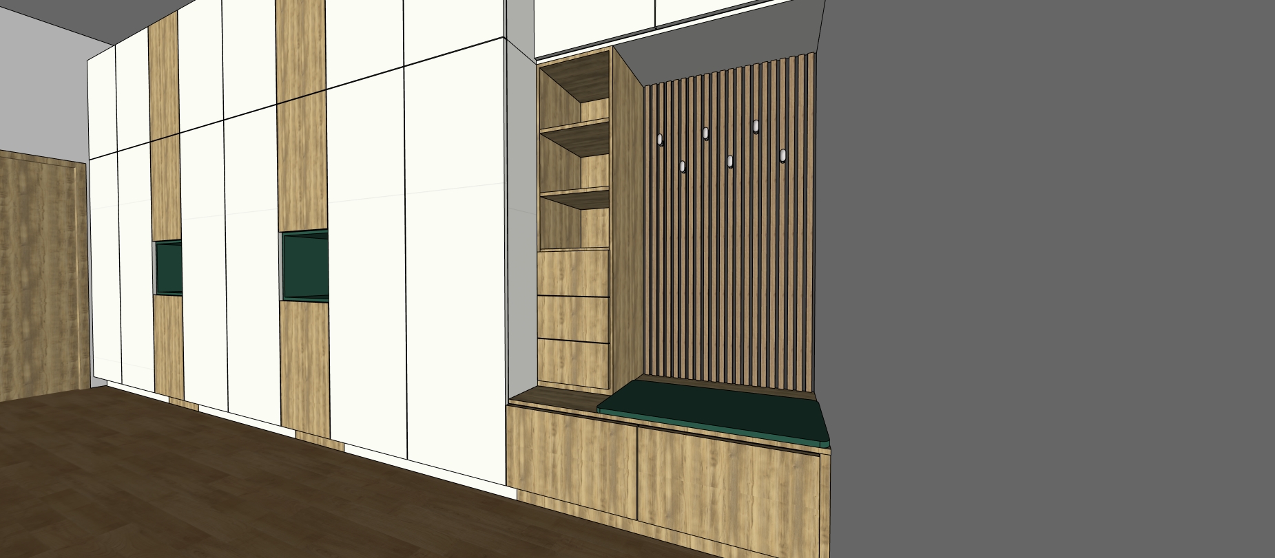 Projekt Částkovi - chodba 1