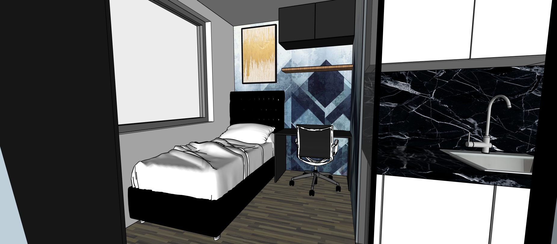 Projekt Shama - dětský pokoj 1