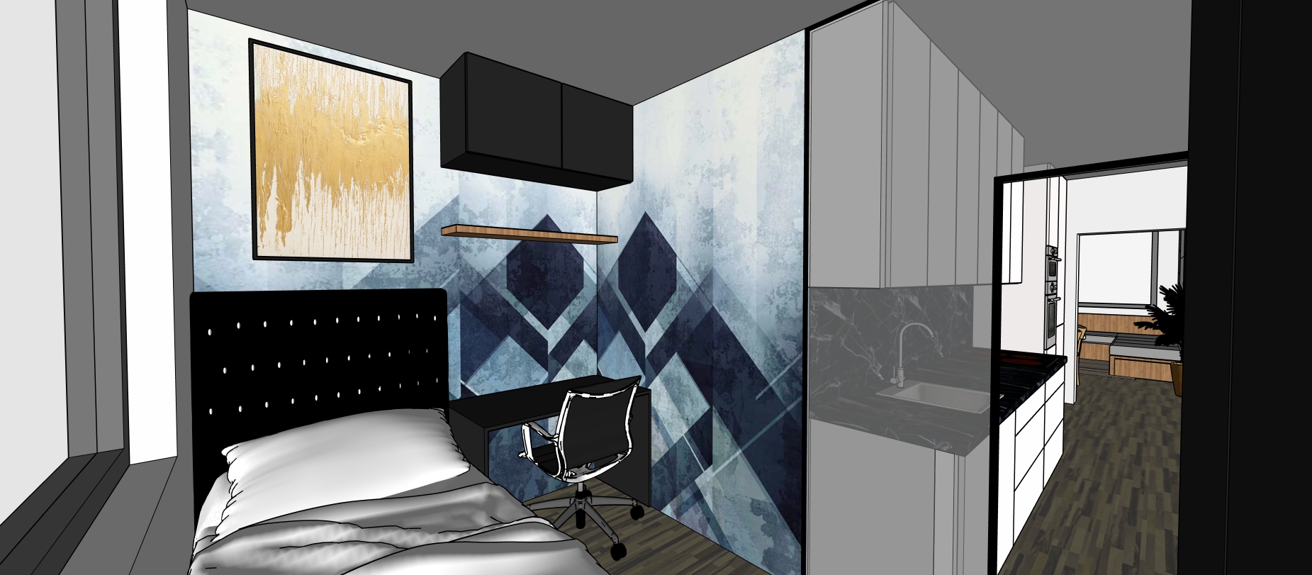 Projekt Shama - dětský pokoj 3