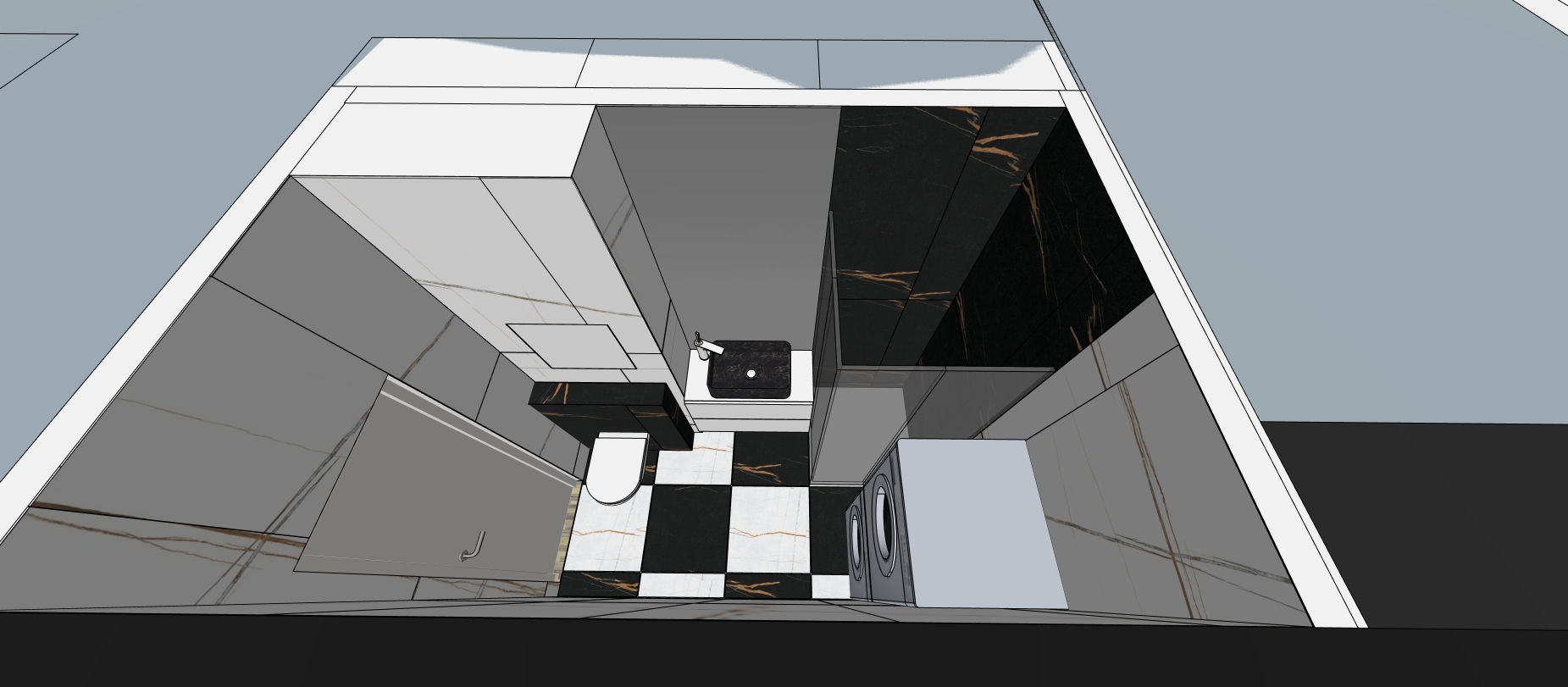 Projekt Shama - koupelna 1