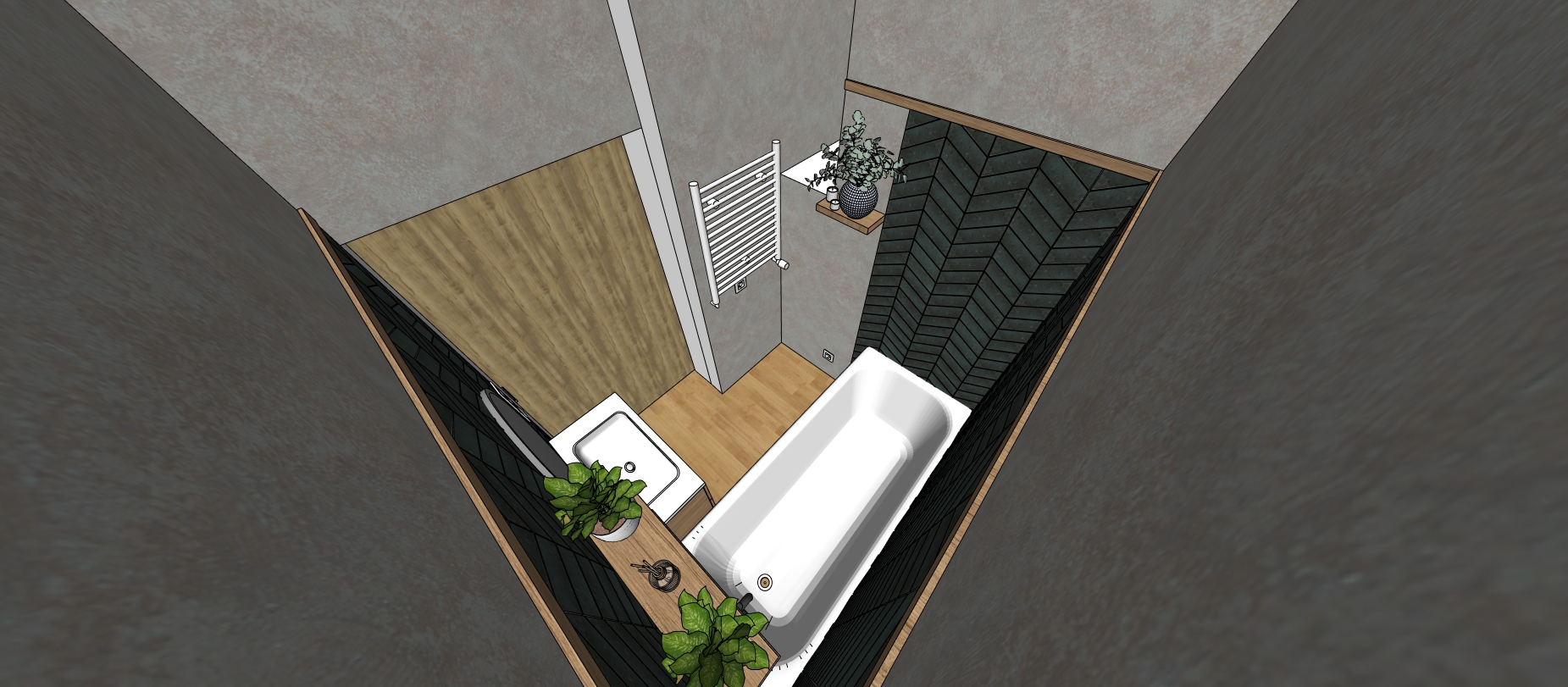 Projekt Částkovi - koupelna 3