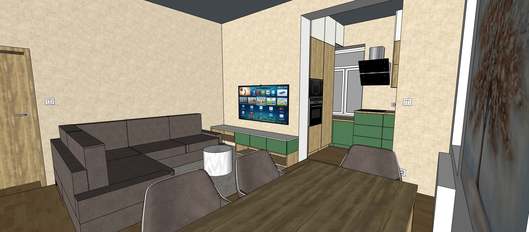 Projekt Částkovi - kuchyň 1