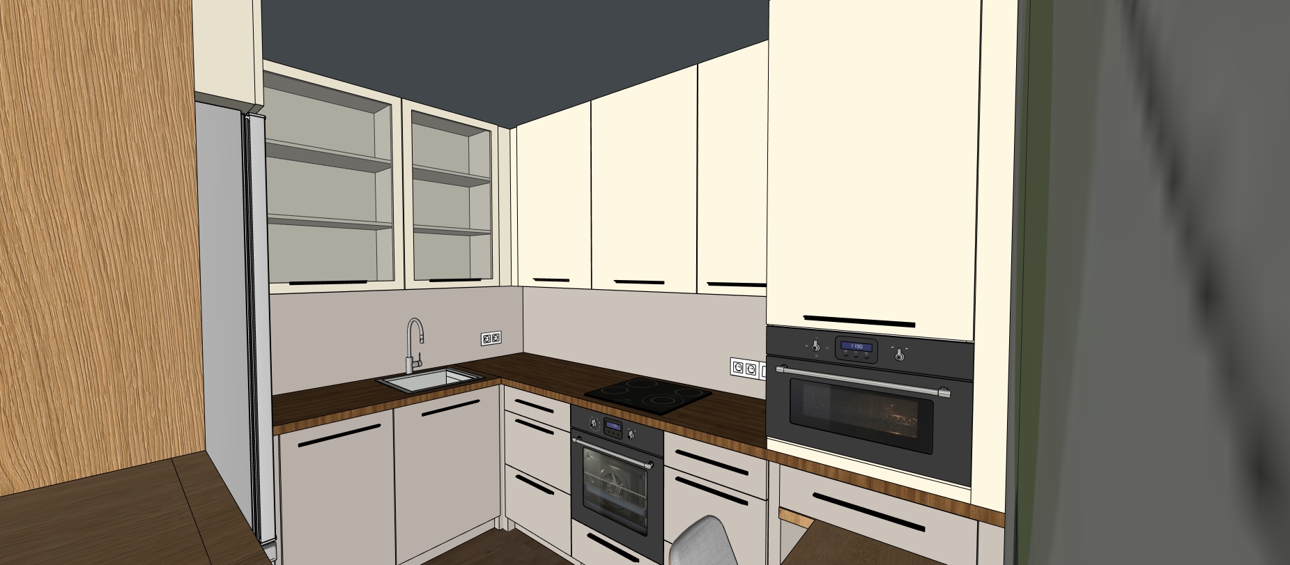 Projekt Stránská kuchyň 2