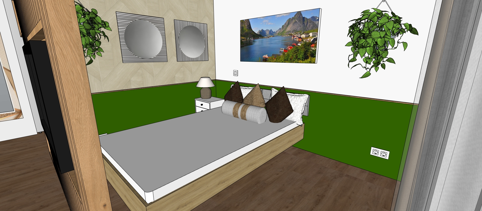 Projekt Stránská ložnice 1