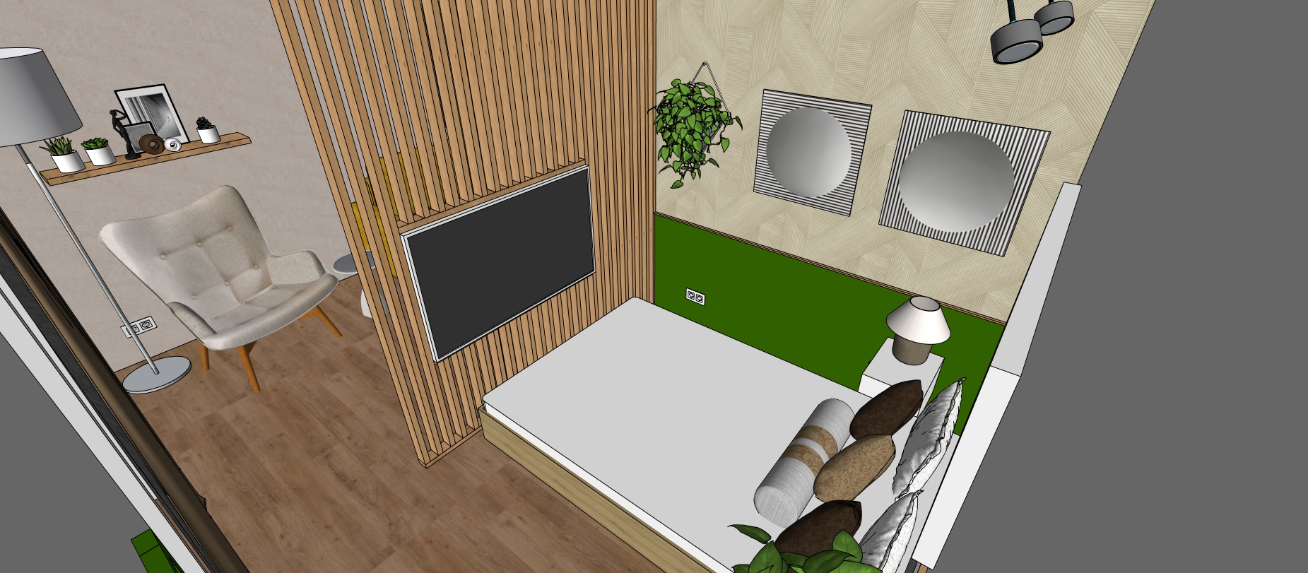 Projekt Stránská ložnice 2