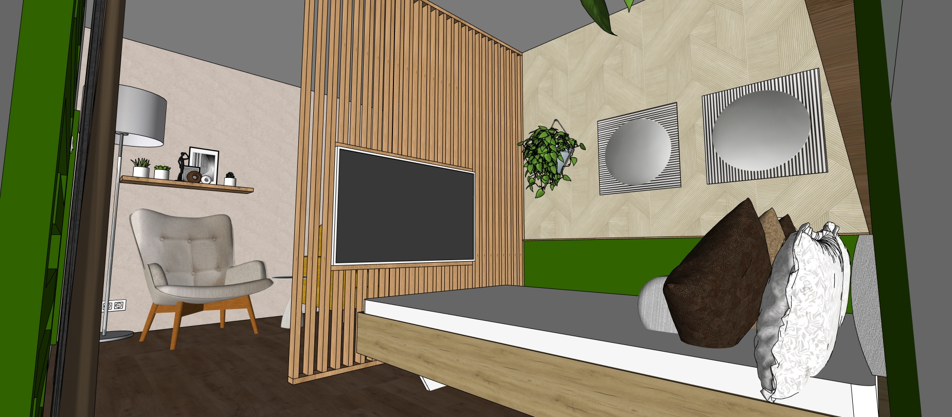 Projekt Stránská ložnice 3