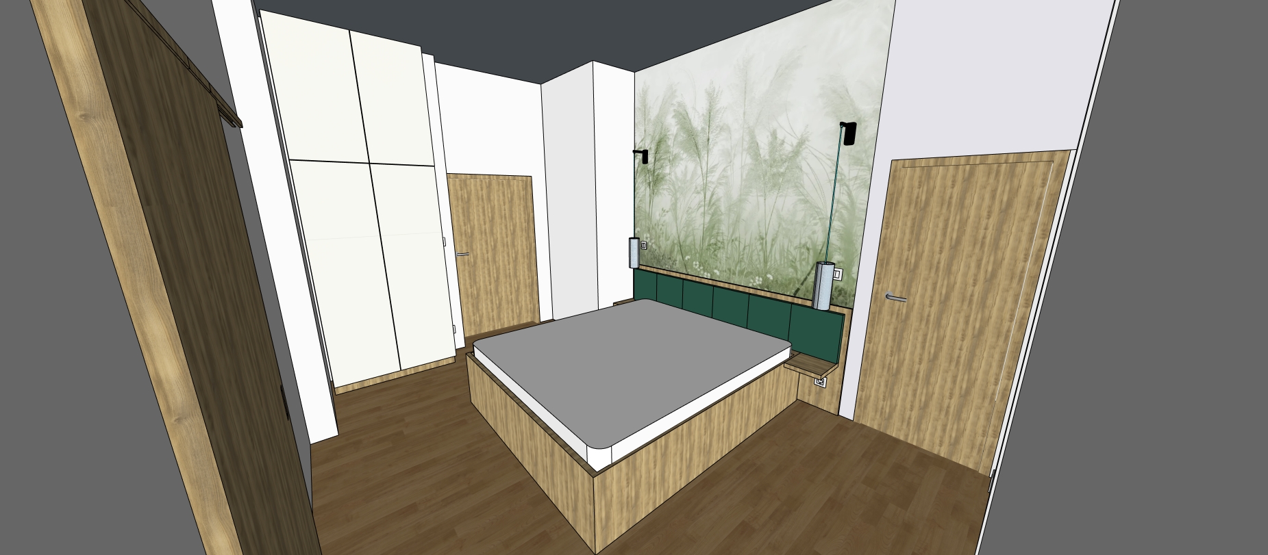 Projekt Částkovi - ložnice