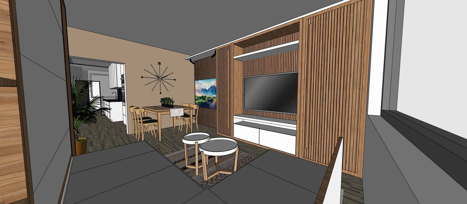 Projekt Shama - obývací pokoj 2