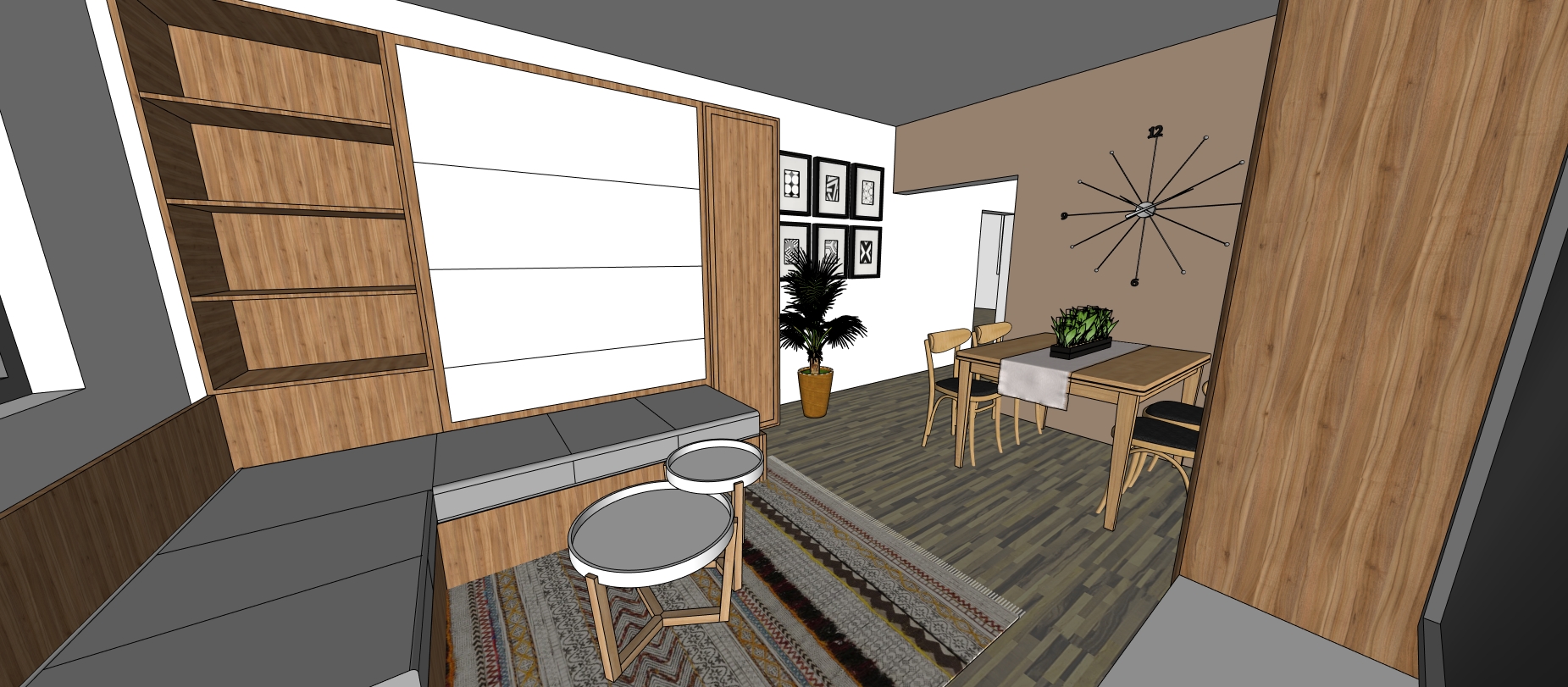 Projekt Shama - obývací pokoj 3