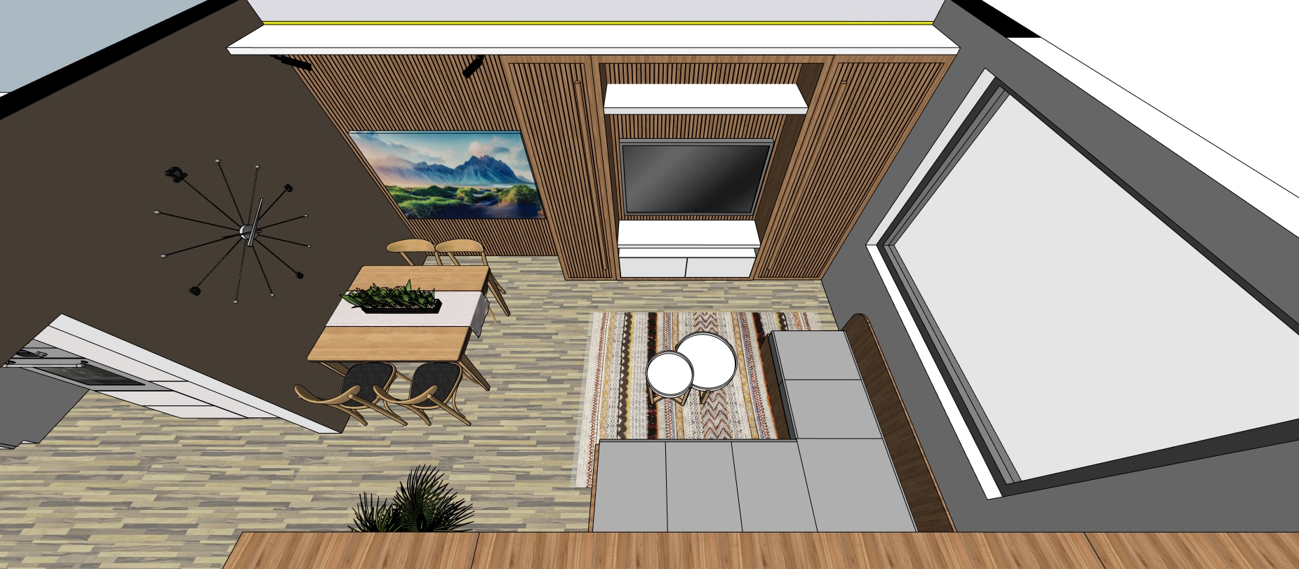 Projekt Shama - obývací pokoj 4