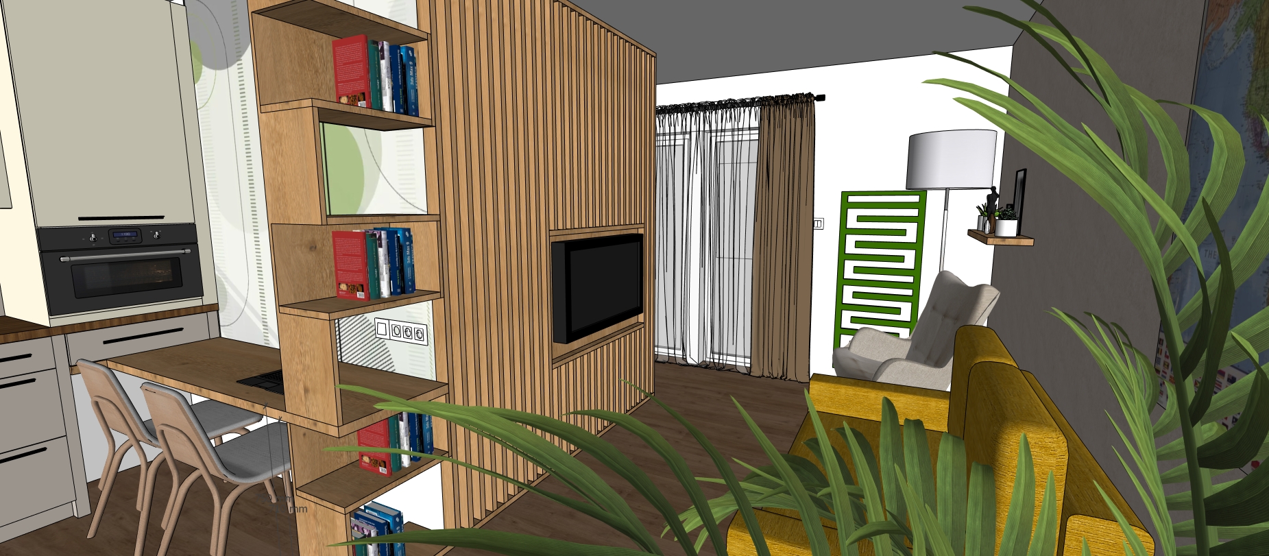 Projekt Stránská obývací pokoj 4