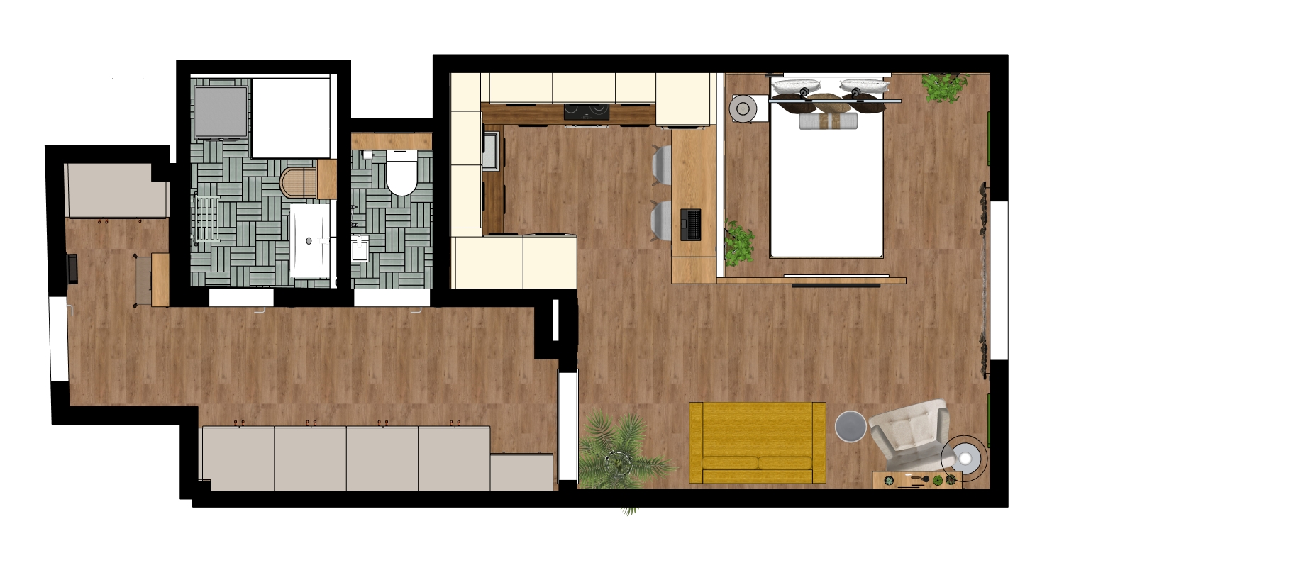 Projekt Stránská půdorys